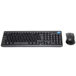 Simpletek Πληκτρολόγιο QWERTY Ρωσικά Ασύρματο Mouse + Keyboard with Stickers 1000 DPI 2.4G Nano reciever