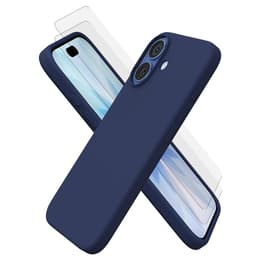 Προστατευτικό iPhone 17 2 οθόνης - Σιλικόνη - Μπλε