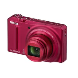 Συμπαγής Coolpix S9100 - Κόκκινο + Nikon Nikkor 18x Wide Optical Zoom 25-450mm f/3.5-5.9 ED VR f/3.5-5.9