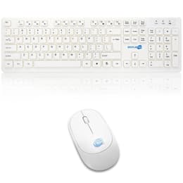 Simpletek Πληκτρολόγιο QWERTY Αγγλικά Ασύρματο M&K INGLESE US Kit Mouse and Keyboard