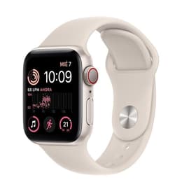 Apple Watch (Series SE) 2022 GPS + Cellular 40mm - Αλουμίνιο Άσπρο - Sport band Άσπρο