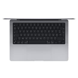 MacBook Pro 14" (2021) - Apple M1 Pro 10‑core CPU καιGPU 16-Core - 32GB RAM - SSD 1000GB - Πρότυπο - QWERTY - Ισπανικό