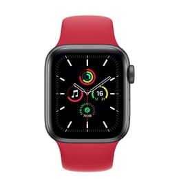 Apple Watch (Series SE) 2020 GPS 40mm - Αλουμίνιο Space Gray - Sport band Κόκκινο