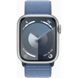 Apple Watch Series 9 (2023) GPS 41 mm - Αλουμίνιο Ασημί - Sport loop Μπλε