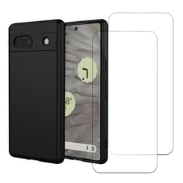 Προστατευτικό Google Pixel 7a 2 οθόνης - Σιλικόνη - Μαύρο
