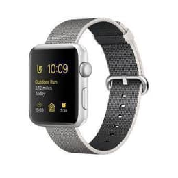 Apple Watch (Series 2) 2017 GPS 42mm - Αλουμίνιο Ασημί - Υφασμένο νάιλον Γκρι
