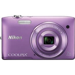 Συμπαγής Coolpix S3500 - Μωβ + Nikon Nikkor Wide Optical Zoom ED VR 26-182 mm f/3.4-6.4 f/3.4-6.4