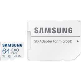 Carte Mémoire MicroSD Evo Plus 64GB Class 10 - 100 MB/S + Adaptateur SD Samsung Κλειδί USB