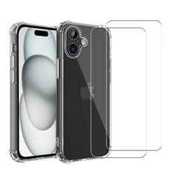 Προστατευτικό iPhone 16 2 οθόνης - TPU - Διαφανές