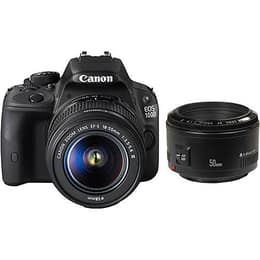 Reflex - Canon EOS 100D Μαύρο + φακού Canon Zoom Lens EF-S 18-55mm f/3.5-5.6 IS II + EF 50mm f/1.8 II