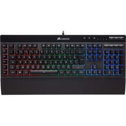 Corsair Πληκτρολόγιο AZERTY Γαλλικό Πληκτρολόγιο με φωτιζόμενα πλήκτρα K55 RGB