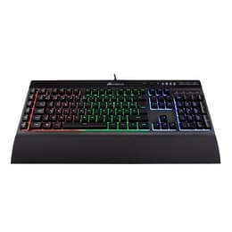 Corsair Πληκτρολόγιο AZERTY Γαλλικό Πληκτρολόγιο με φωτιζόμενα πλήκτρα K55 RGB