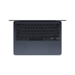 MacBook Air 13" (2024) - Apple M3 8‑core CPU καιGPU 10-Core - 24GB RAM - SSD 1000GB - Πρότυπο - AZERTY - Γαλλικό