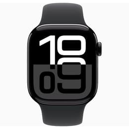 Apple Watch Series 10 (2024) GPS + Cellular 46 mm - Αλουμίνιο Jet Black - Sport loop Μαύρο
