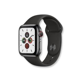 Apple Watch Series SE 2 (2022) GPS 44 mm - Αλουμίνιο Ασημί - Sport band Μαύρο