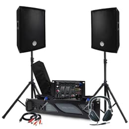 Pack Sono BM SONIC Amplificateur 1000W, Paire d'Enceintes Passives 2x300W, Table de Mixage, Pieds, Casque DJ, Câbles et Micro Ομιλητής PA