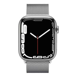 Apple Watch Series 7 (2021) GPS + Cellular 45 mm - Ανοξείδωτο ατσάλι Ασημί - Milanese loop Γκρι
