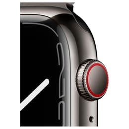 Apple Watch Series 7 (2021) GPS + Cellular 45 mm - Ανοξείδωτο ατσάλι Ασημί - Milanese loop Γκρι