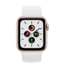 Apple Watch (Series 6) 2020 GPS + Cellular 40mm - Αλουμίνιο Χρυσό - Sport band Άσπρο