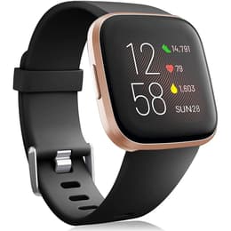 Fitbit Ρολόγια Versa 2 Παρακολούθηση καρδιακού ρυθμού - Μαύρο/Ροζ