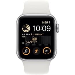 Apple Watch (Series SE) 2020 GPS 40mm - Αλουμίνιο Ασημί - Sport band Άσπρο