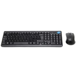 Simpletek Πληκτρολόγιο QWERTY Αγγλικά (US) Ασύρματο Mouse + Keyboard with Stickers 1000 DPI 2.4G Nano reciever