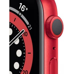 Apple Watch (Series 7) 2021 GPS 41mm - Αλουμίνιο Κόκκινο - Sport band Μαύρο