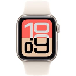 Apple Watch (2025) GPS + Cellular 40 mm - Αλουμίνιο Starlight - Sport band Άσπρο