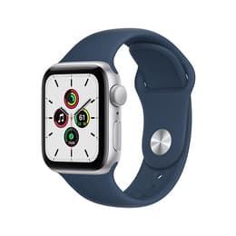 Apple Watch Series 9 (2023) GPS + Cellular 41 mm - Αλουμίνιο Ασημί - Sport band Μπλε