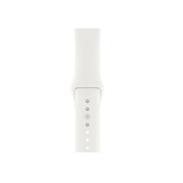 Apple Watch Series 9 (2023) GPS + Cellular 45 mm - Ανοξείδωτο ατσάλι Ασημί - Sport band Άσπρο