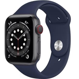 Apple Watch (Series 6) 2020 GPS + Cellular 40mm - Αλουμίνιο Space Gray - Sport band Μπλε