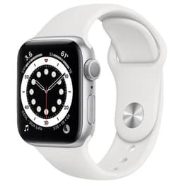 Apple Watch (Series 7) 2021 GPS + Cellular 45mm - Αλουμίνιο Γκρι - Sport band Άσπρο