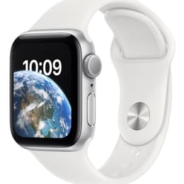 Apple Watch Series SE 2 (2022) GPS 40 mm - Αλουμίνιο Ασημί - Sport band Άσπρο