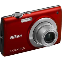 Συμπαγής Coolpix S2500 - Κόκκινο + Nikon Nikkor 4X Wide Optical Zoom f/3.2-5.9