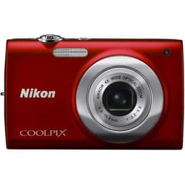 Συμπαγής Coolpix S2500 - Κόκκινο + Nikon Nikkor 4X Wide Optical Zoom f/3.2-5.9