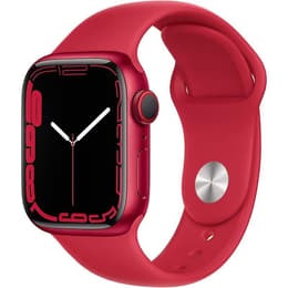 Apple Watch Series 7 (2021) GPS + Cellular 41 mm - Αλουμίνιο Κόκκινο - Sport band Κόκκινο