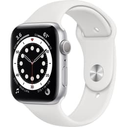 Apple Watch (Series 6) 2020 GPS 44mm - Αλουμίνιο Ασημί - Sport loop Άσπρο