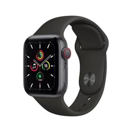 Apple Watch (Series SE) 2020 GPS + Cellular 40mm - Αλουμίνιο Space Gray - Sport band Μαύρο