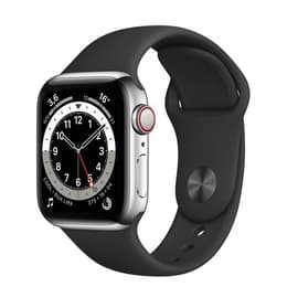 Apple Watch (Series 5) 2019 GPS 40mm - Αλουμίνιο Ασημί - Αθλητισμός Μαύρο