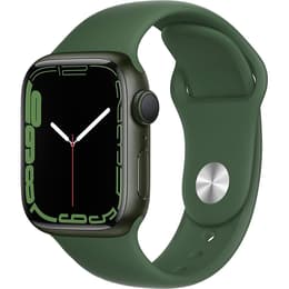 Apple Watch (Series 7) 2021 GPS 41mm - Αλουμίνιο Space Gray - Sport band Πράσινο