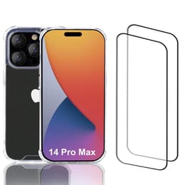 Προστατευτικό iPhone 14 Pro Max 2 οθόνης - Ανακυκλωμένο πλαστικό - Διαφανές