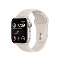 Apple Watch (Series SE) 2022 GPS 40mm - Αλουμίνιο Γκρι - Sport band Άσπρο