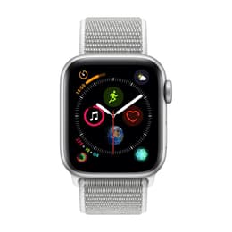 Apple Watch (Series 4) 2018 GPS 40mm - Αλουμίνιο Ασημί - Υφασμένο νάιλον Ασημί
