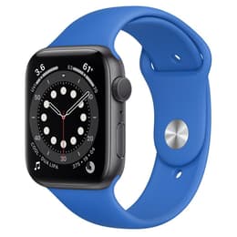 Apple Watch (Series SE) 2020 GPS + Cellular 44mm - Αλουμίνιο Space Gray - Αθλητικό λουράκι Μπλε