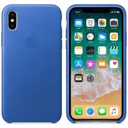 Apple Προστατευτικό iPhone X / XS - Δέρμα Μπλε