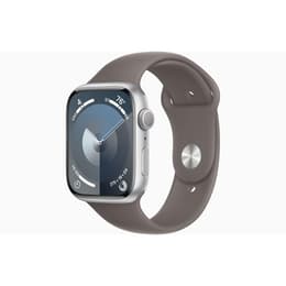 Apple Watch Series 9 (2023) GPS 45 mm - Αλουμίνιο Ασημί - Sport band Γκρι