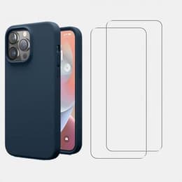 Προστατευτικό iPhone 14 Pro Max 2 οθόνης - TPU - Μπλε