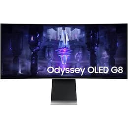34" Samsung Odyssey G8 G85SB 3440 x 1440 OLED monitor Γκρι