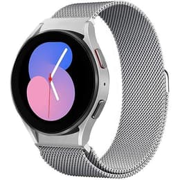 Samsung Ρολόγια Galaxy Watch 5 Παρακολούθηση καρδιακού ρυθμού GPS - Ασημί