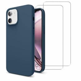 Προστατευτικό iPhone 11 2 οθόνης - Σιλικόνη - Μπλε
